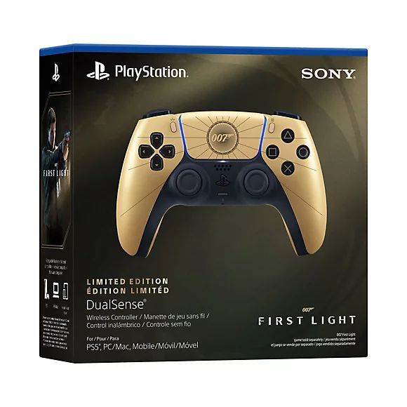 Sony PlayStation 5 DualSense Wireless Gamepad 007 First Light Gold Sony PlayStation 5 DualSense Wireless Gamepad 007 First Light Gold