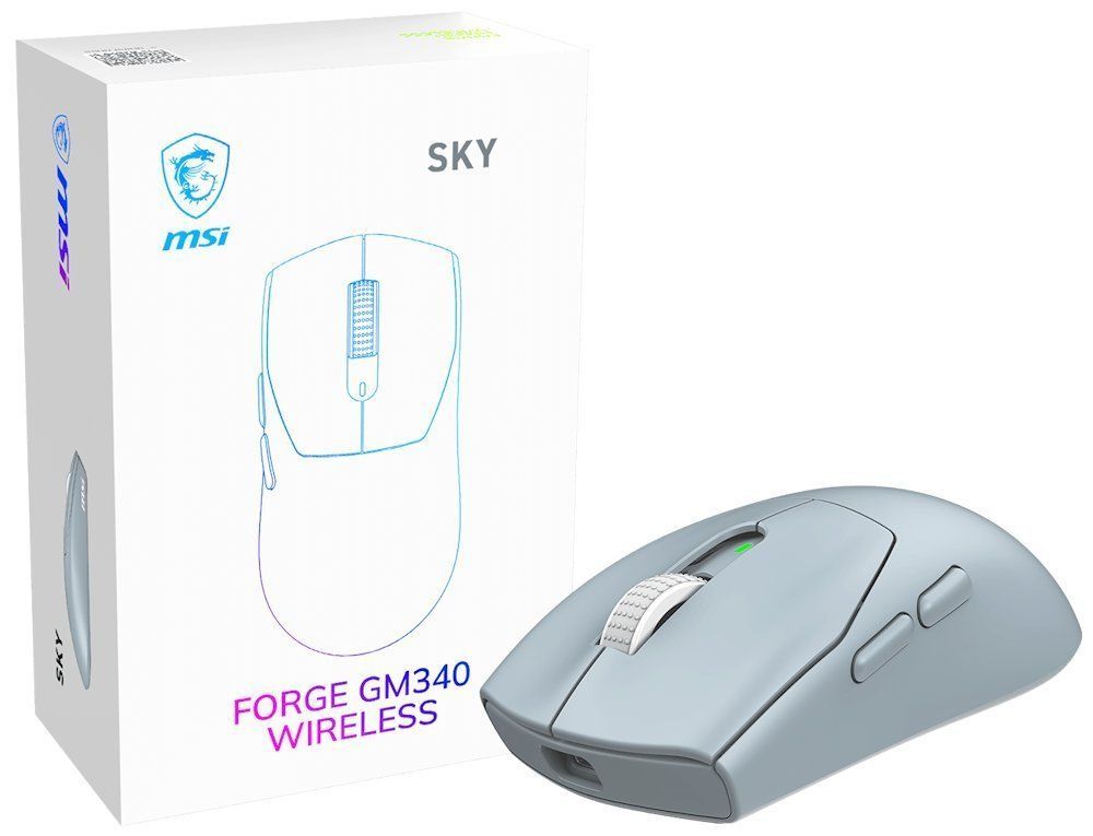 Msi Forge GM340 Gaming Wireless Bluetooth Mouse Sky Msi Forge GM340 Gaming Wireless Bluetooth Mouse Sky