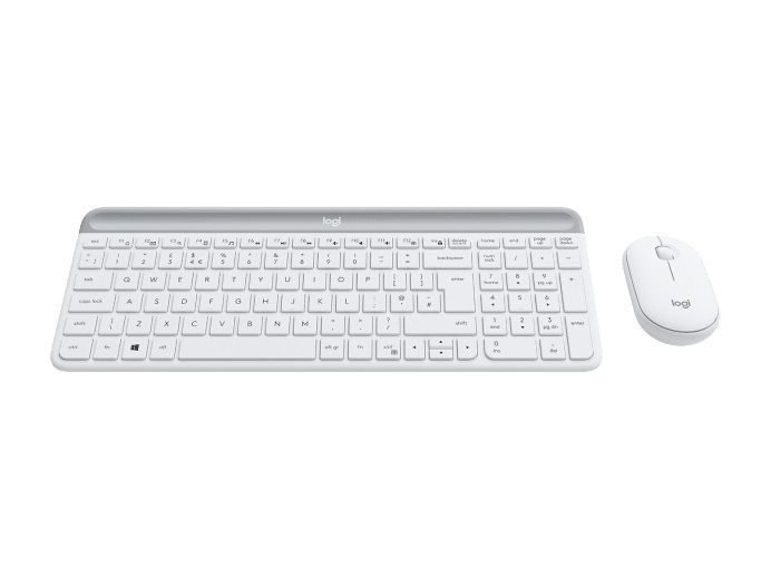 Logitech MK470 Slim Wireless Keyboard and Mouse Combo Off-white UK