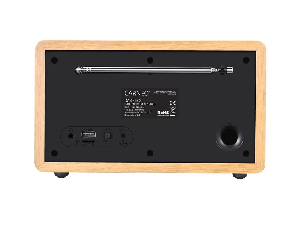 Carneo P530 DAB+ Radio Wood Carneo P530 DAB+ Radio Wood