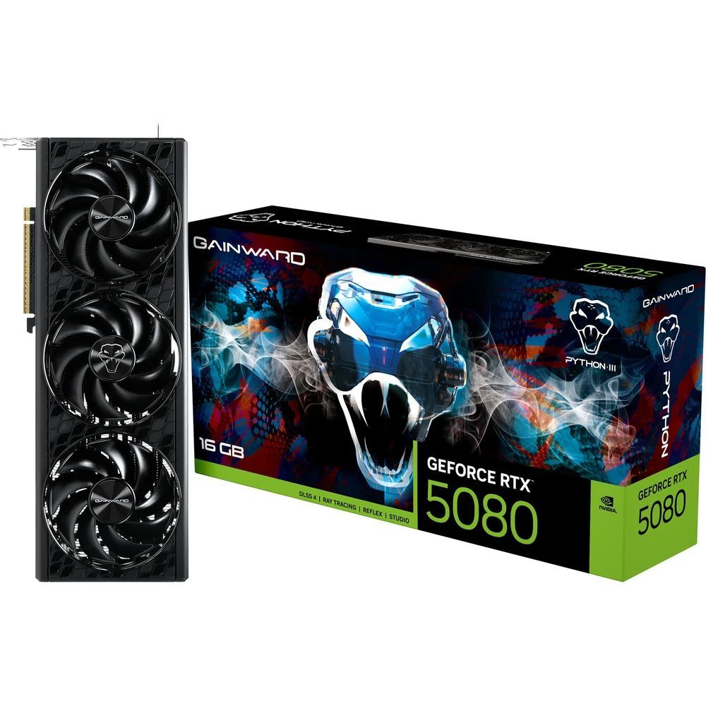 Gainward GeForce RTX 5080 16GB DDR7 Python III Gainward GeForce RTX 5080 16GB DDR7 Python III