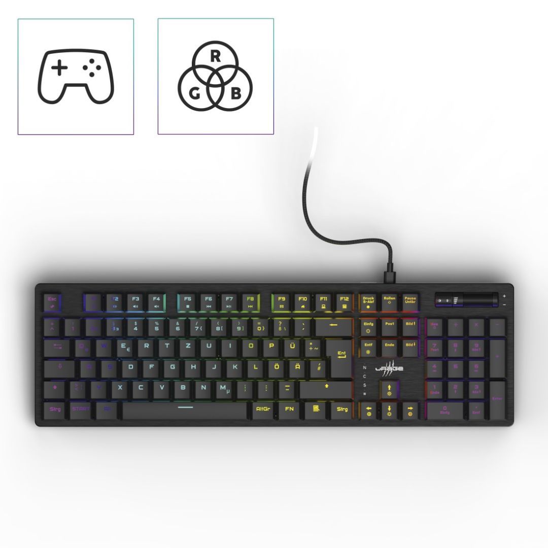 Hama uRage Exodus 910 low profile Mechanical Keyboard Black HU Hama uRage Exodus 910 low profile Mechanical Keyboard Black HU