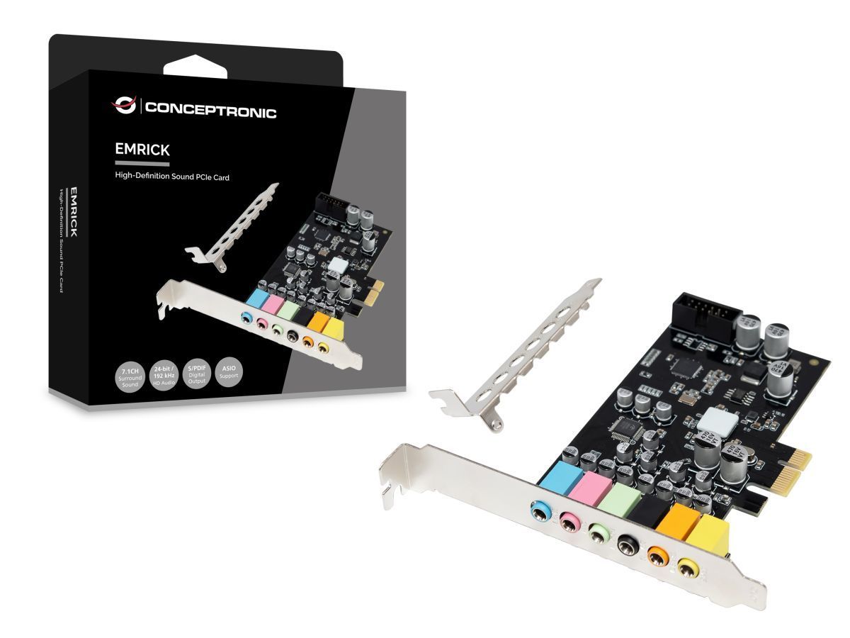 Conceptronic EMRICK15B 7.1 PCIe Hangkártya Conceptronic EMRICK15B 7.1 PCIe Hangkártya