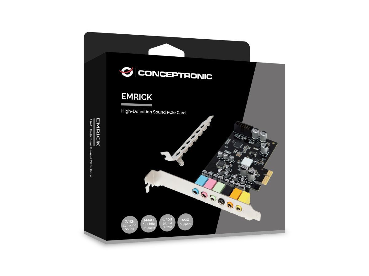 Conceptronic EMRICK15B 7.1 PCIe Hangkártya Conceptronic EMRICK15B 7.1 PCIe Hangkártya