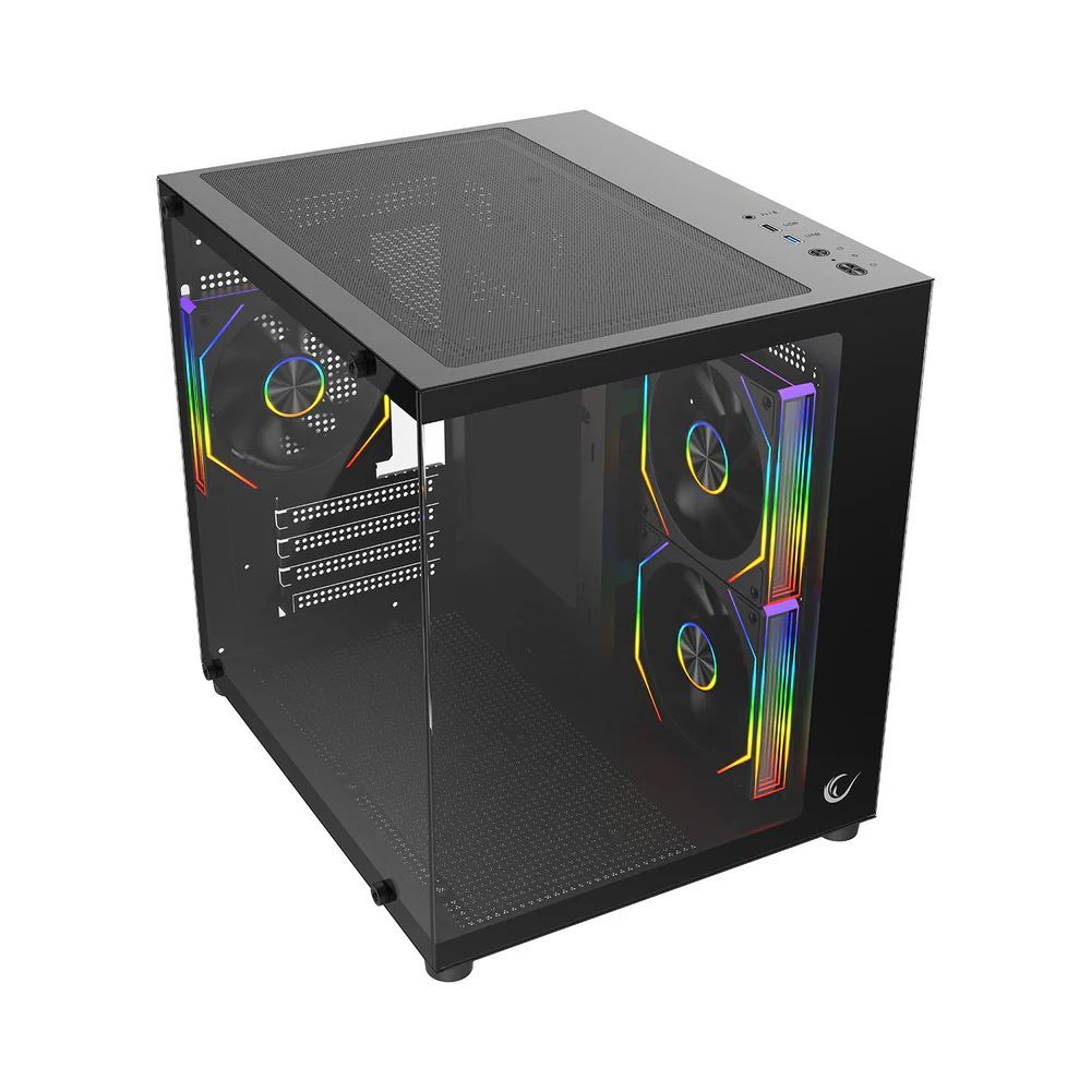 Rampage Lumid Tempered Glass Black