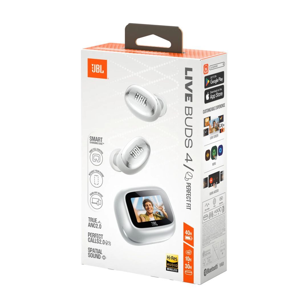 JBL Live Buds 4 Bluetoth Headset Silver JBL Live Buds 4 Bluetoth Headset Silver