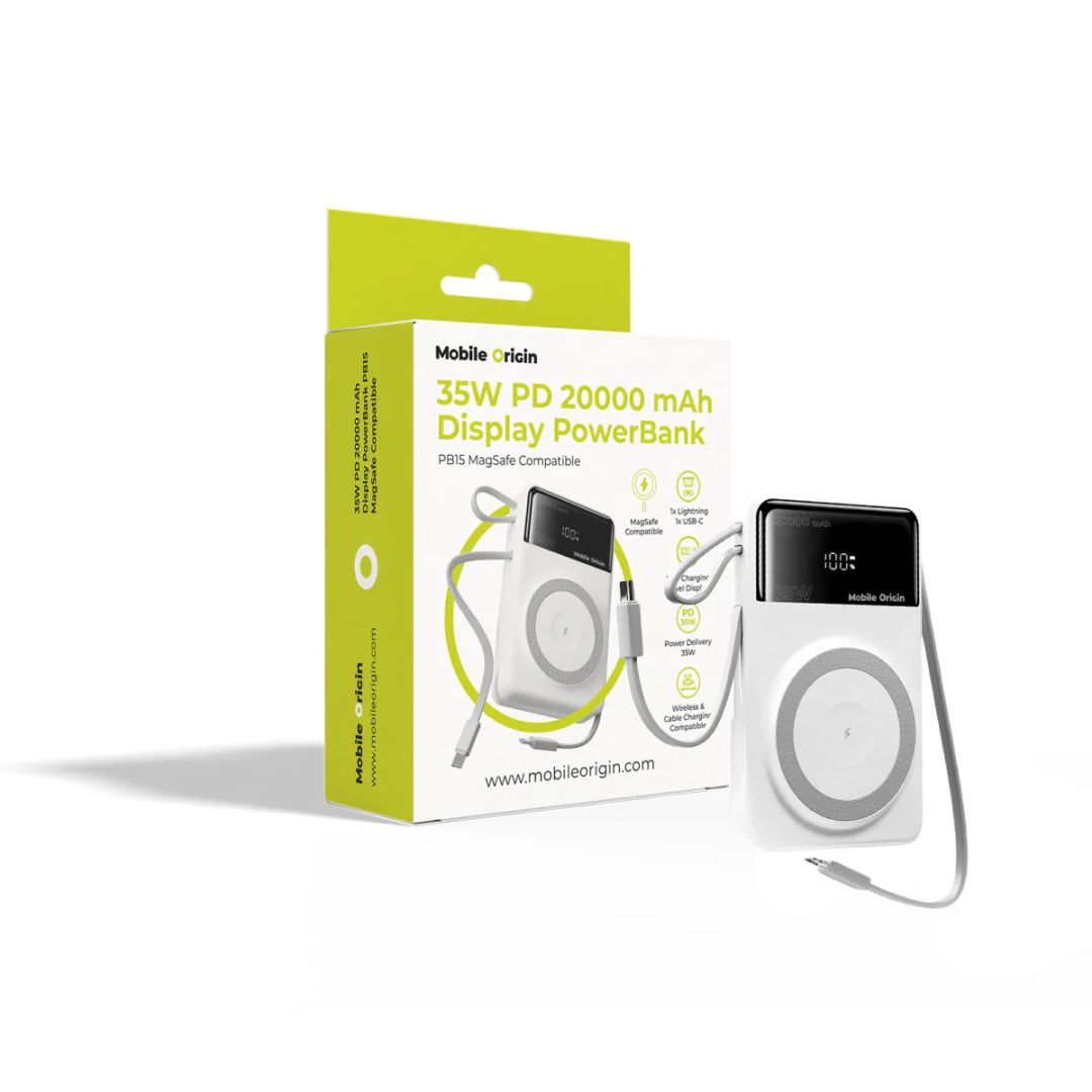 Mobile Origin PB15 20000mAh PowerBank White Mobile Origin PB15 20000mAh PowerBank White