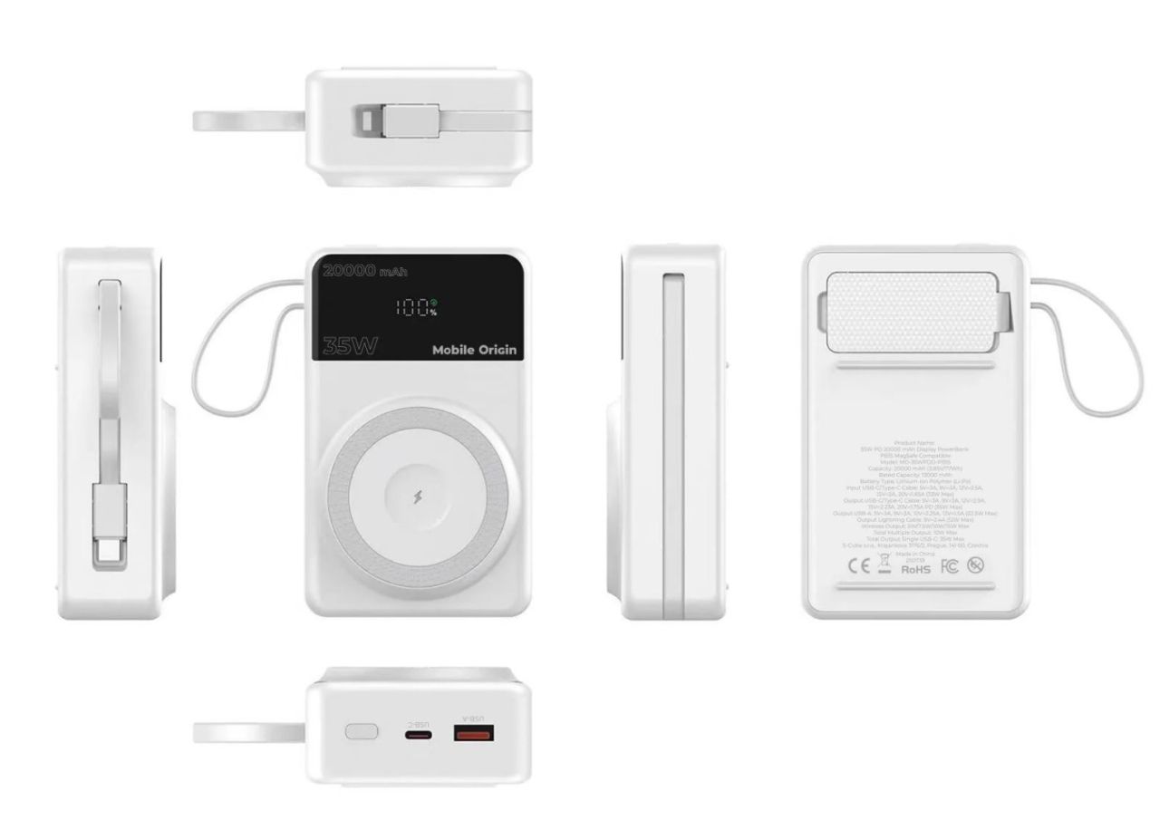 Mobile Origin PB15 20000mAh PowerBank White Mobile Origin PB15 20000mAh PowerBank White