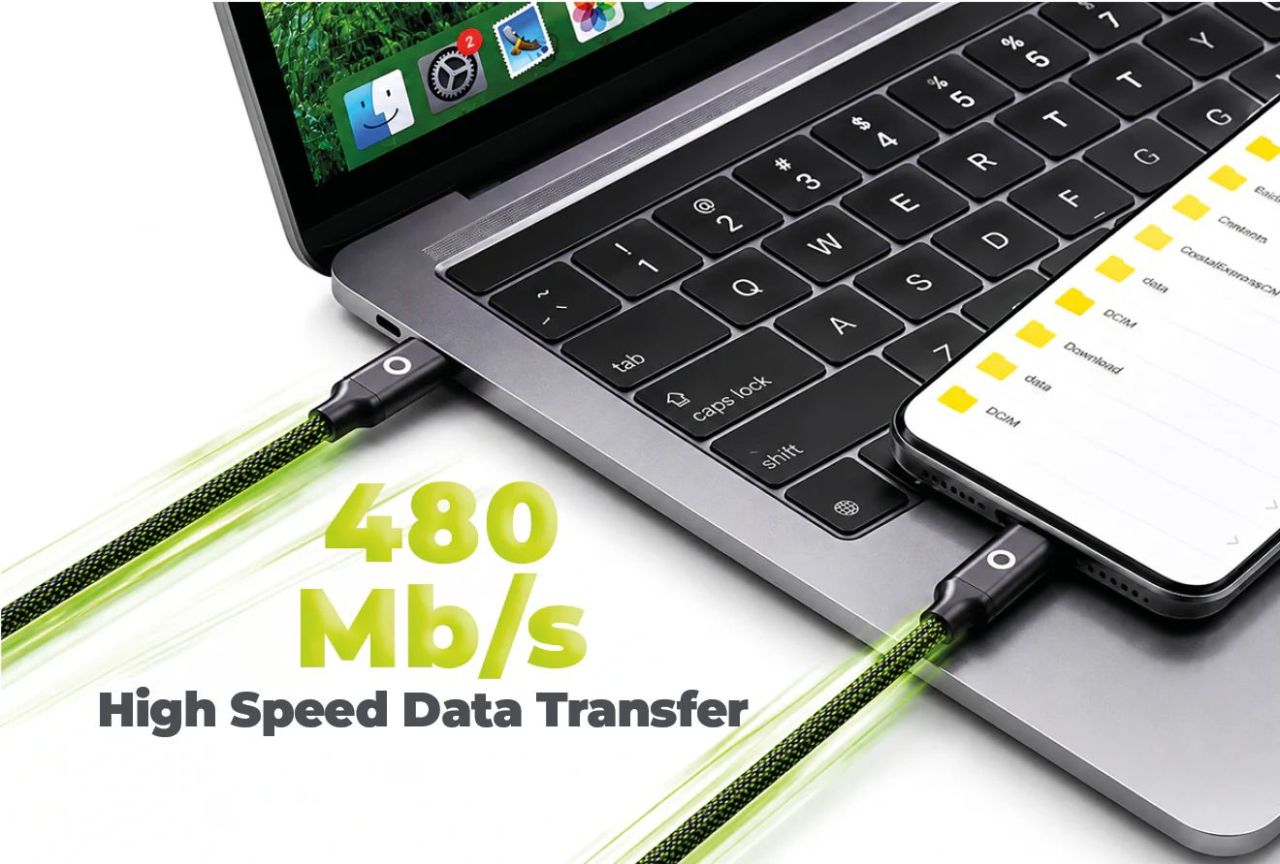 Mobile Origin 140W Dual Charge USB-C Cable 1,2m Black Mobile Origin 140W Dual Charge USB-C Cable 1,2m Black