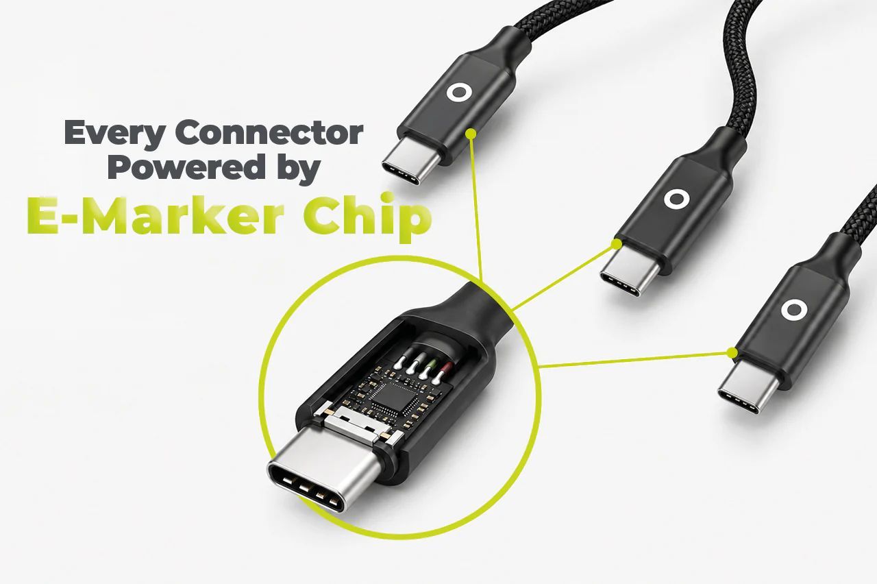 Mobile Origin 140W Dual Charge USB-C Cable 1,2m Black Mobile Origin 140W Dual Charge USB-C Cable 1,2m Black