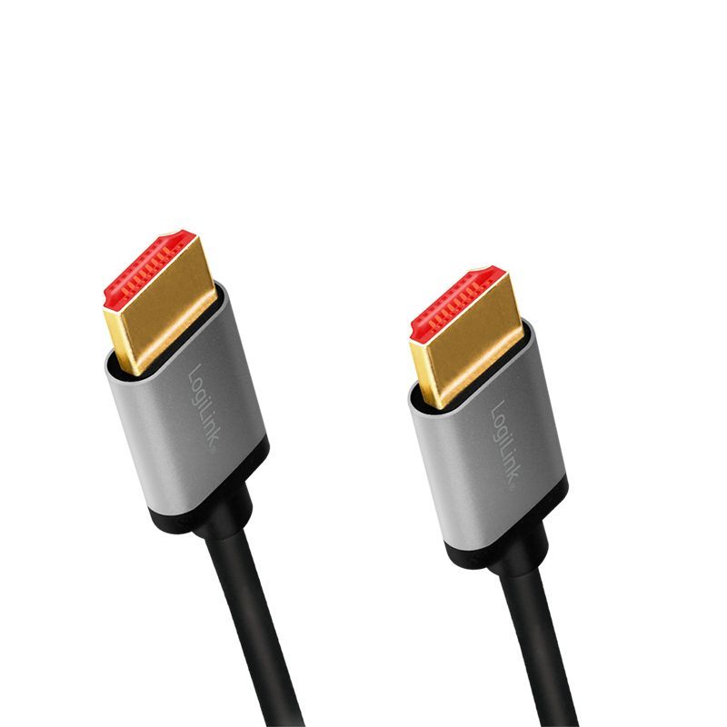 Logilink HDMI A/M to A/M 8K/60 Hz aluminium cable 2m Black Logilink HDMI A/M to A/M 8K/60 Hz aluminium cable 2m Black