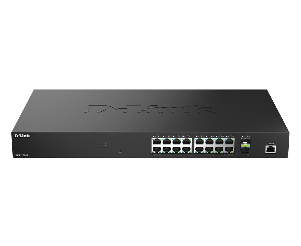 D-Link DMS-1250-18 18-Port 2.5G Smart Managed Switch D-Link DMS-1250-18 18-Port 2.5G Smart Managed Switch