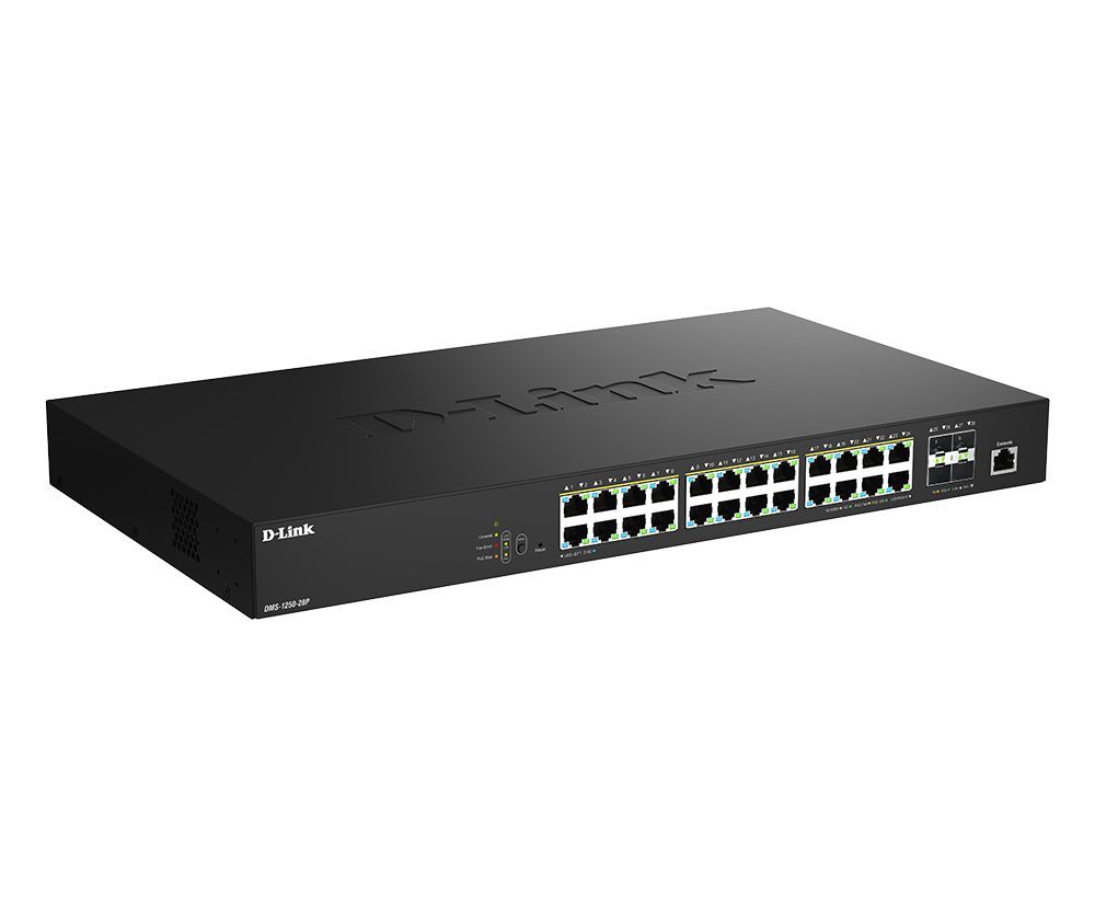 D-Link DMS-1250-28P 28-Port 2.5G Smart Managed Switch D-Link DMS-1250-28P 28-Port 2.5G Smart Managed Switch