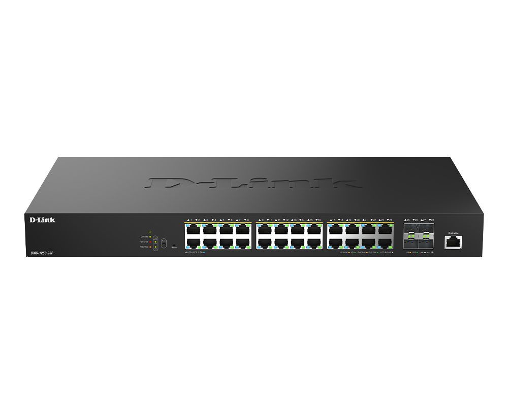 D-Link DMS-1250-28P 28-Port 2.5G Smart Managed Switch D-Link DMS-1250-28P 28-Port 2.5G Smart Managed Switch