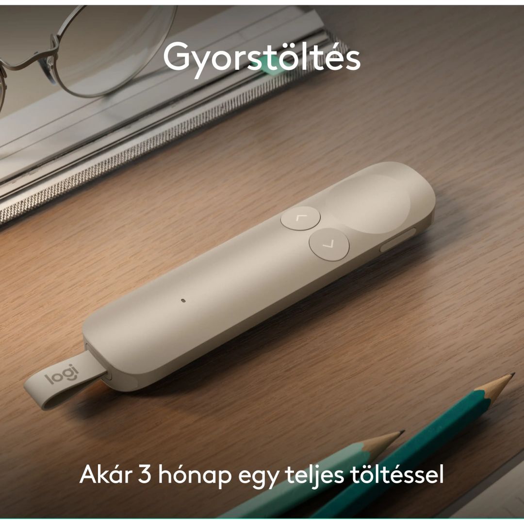 Logitech Spotlight 2 Wireless Presenter Red Laser Sand
