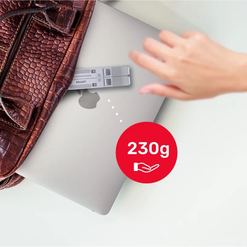 Unitek Mechanical Foldable Laptop Stand Silver Unitek Mechanical Foldable Laptop Stand Silver