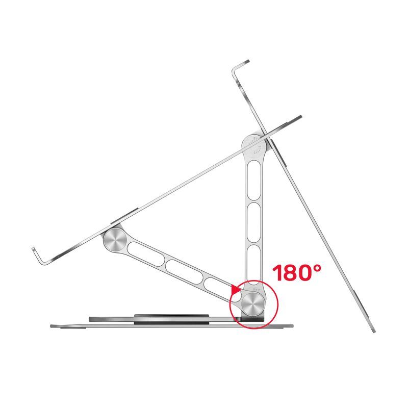 Unitek Adjustable Laptop Stand with 360° Rotating Base Space Grey Unitek Adjustable Laptop Stand with 360° Rotating Base Space Grey
