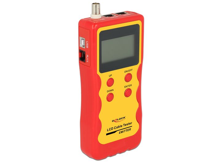 DeLock LCD Cable Tester RJ45 / RJ12 / BNC / USB