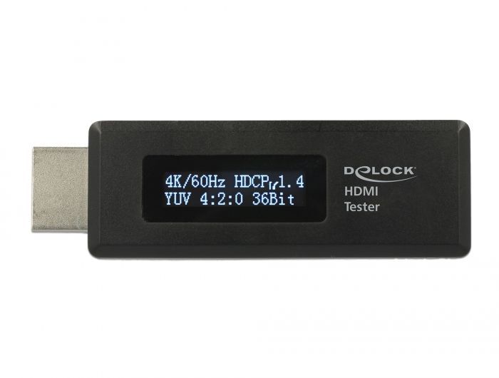 DeLock HDMI Tester for EDID information with OLED display