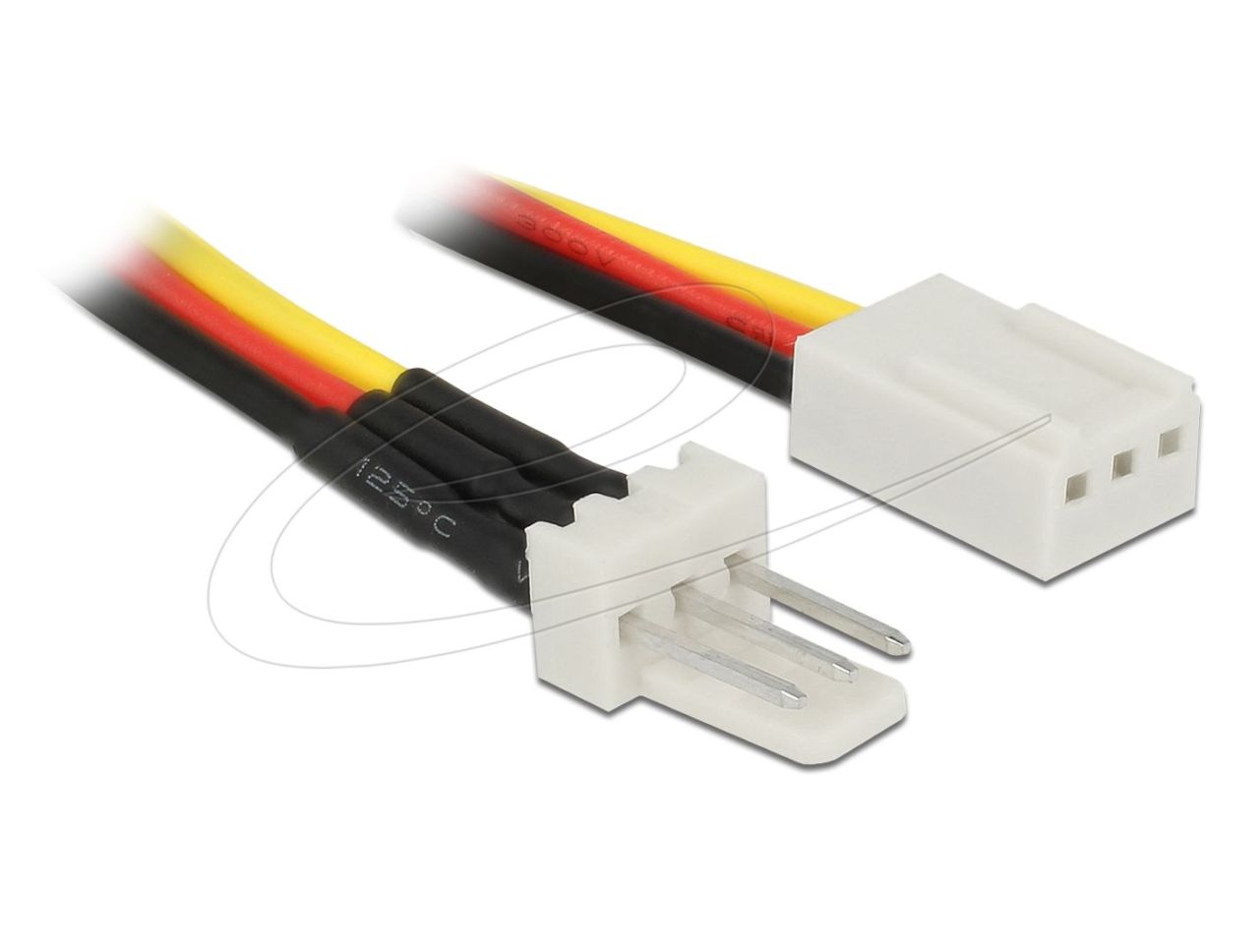 DeLock Fan Power Cable 3 pin male to 3 pin female 30cm DeLock Fan Power Cable 3 pin male to 3 pin female 30cm