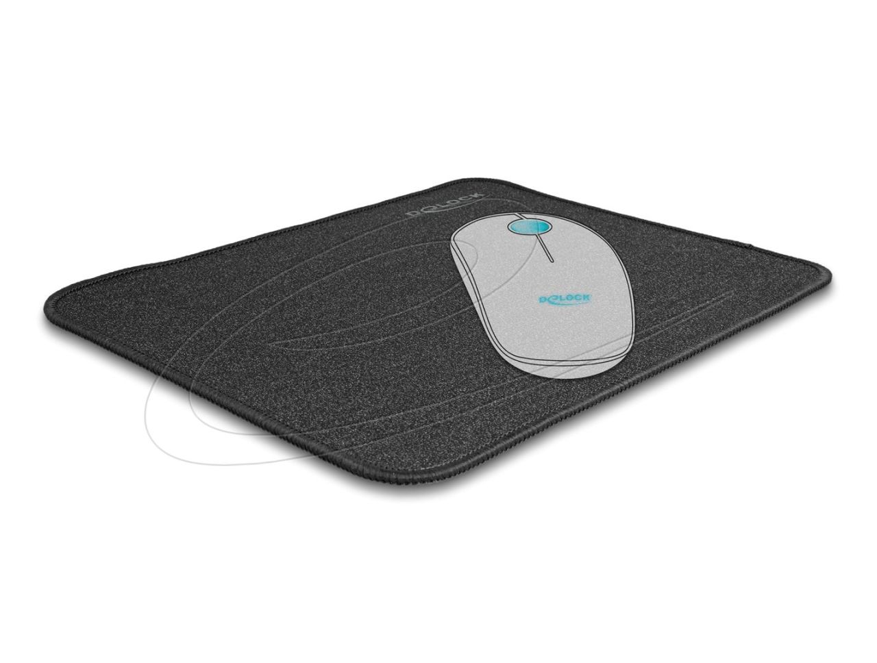 DeLock Mouse Pad Egérpad Glitter Black DeLock Mouse Pad Egérpad Glitter Black