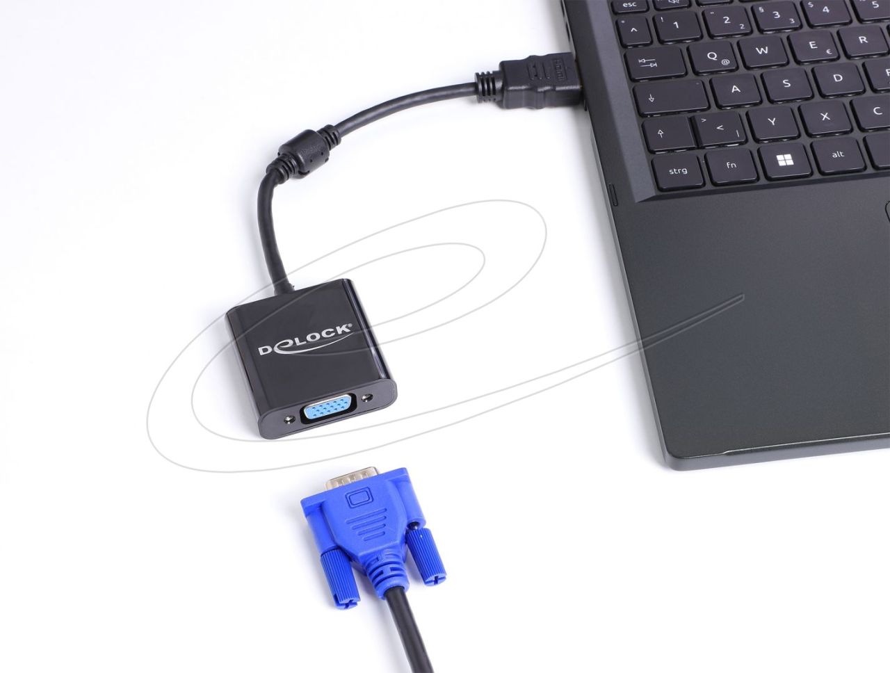 DeLock HDMI to VGA Adapter Black DeLock HDMI to VGA Adapter Black