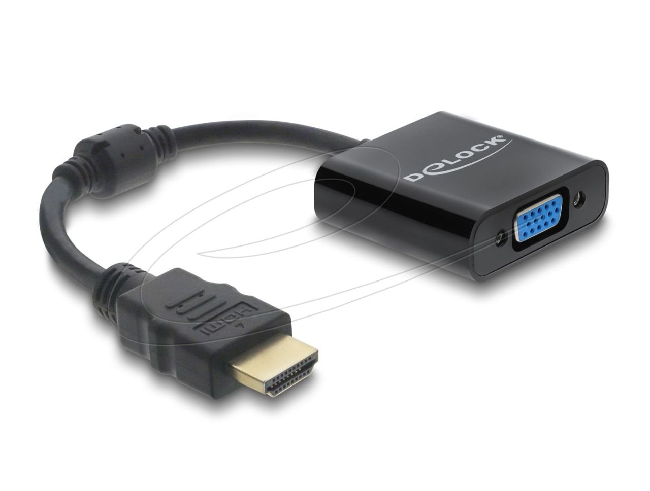 DeLock HDMI to VGA Adapter Black DeLock HDMI to VGA Adapter Black