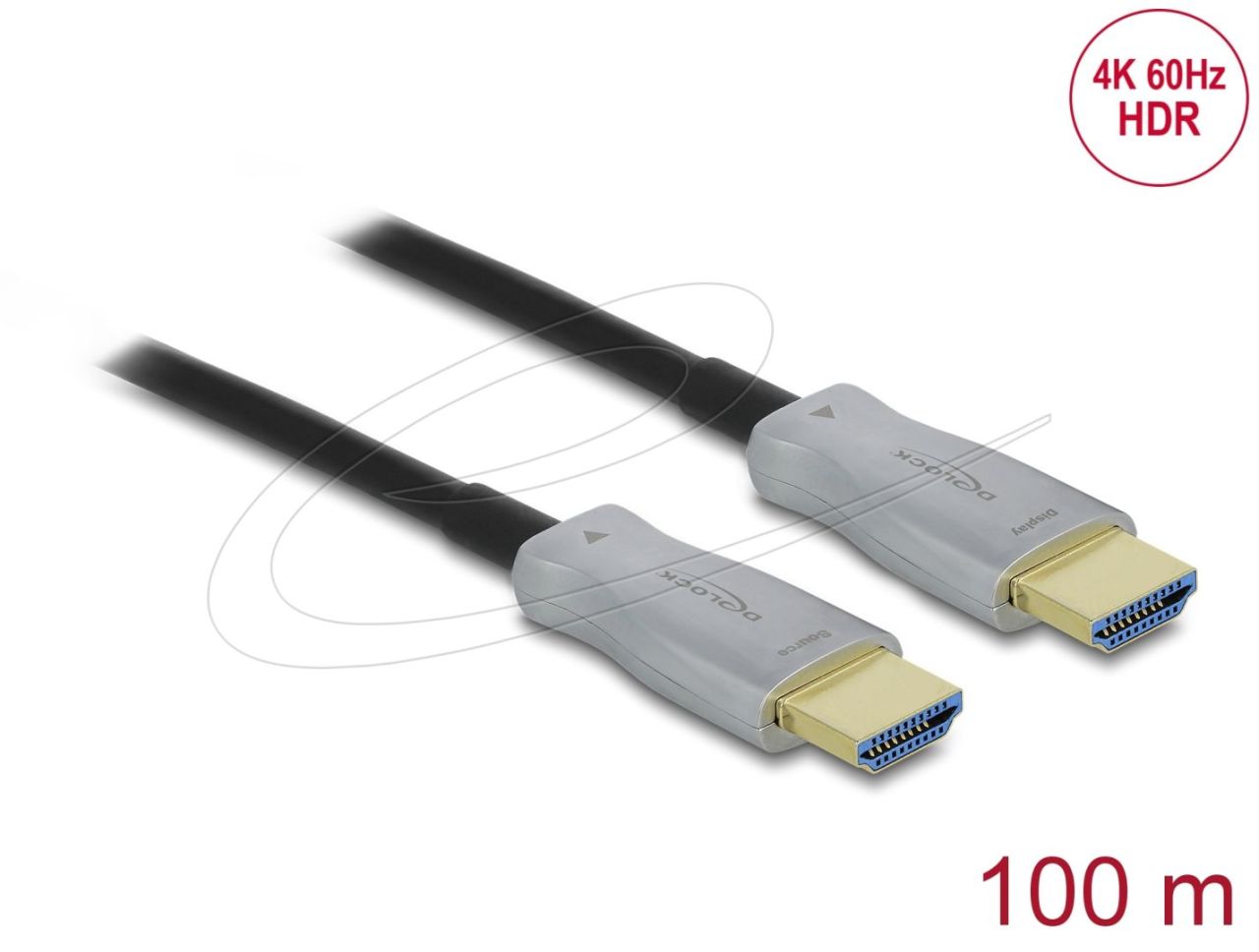 DeLock Active Optical Cable HDMI 4K 60Hz 100m Black DeLock Active Optical Cable HDMI 4K 60Hz 100m Black