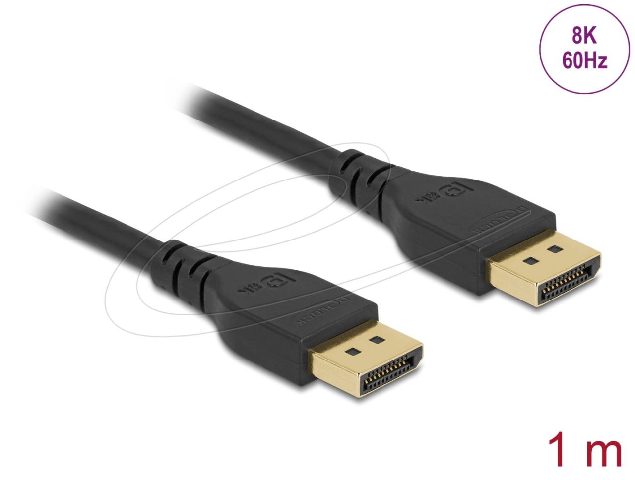 DeLock DisplayPort to DisplayPort 8K 60Hz cable 1m Black DeLock DisplayPort to DisplayPort 8K 60Hz cable 1m Black