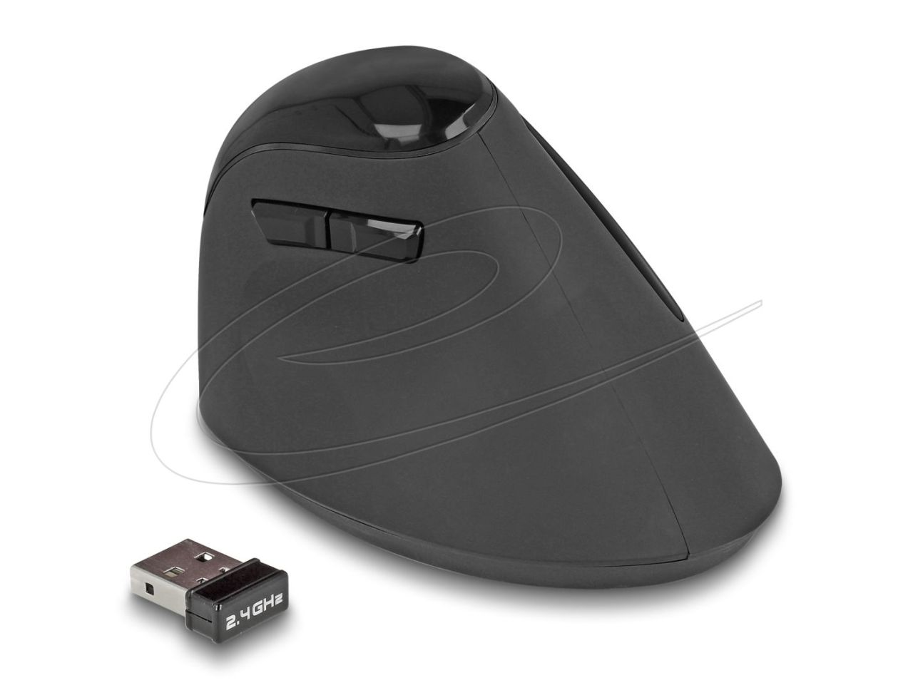 DeLock Ergonomic Vertical Wireless Mouse Black DeLock Ergonomic Vertical Wireless Mouse Black