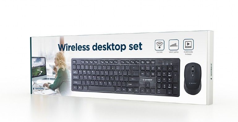 Gembird KBS-WCH-04 Keyboard Combo Black US Gembird KBS-WCH-04 Keyboard Combo Black US