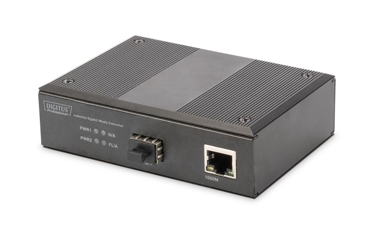 Digitus Industrial Gigabit Ethernet SFP Media Converter Digitus Industrial Gigabit Ethernet SFP Media Converter