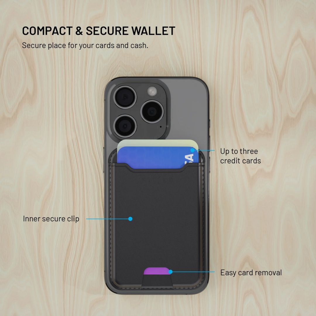 FIXED MagWallet nyomkövetős pénztárca Apple Find My támogatással, fekete FIXED MagWallet nyomkövetős pénztárca Apple Find My támogatással, fekete