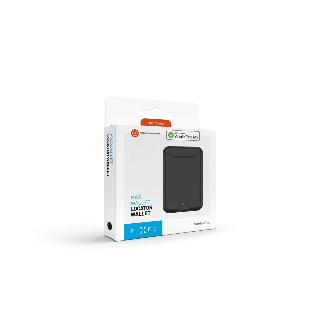 FIXED MagWallet nyomkövetős pénztárca Apple Find My támogatással, fekete FIXED MagWallet nyomkövetős pénztárca Apple Find My támogatással, fekete
