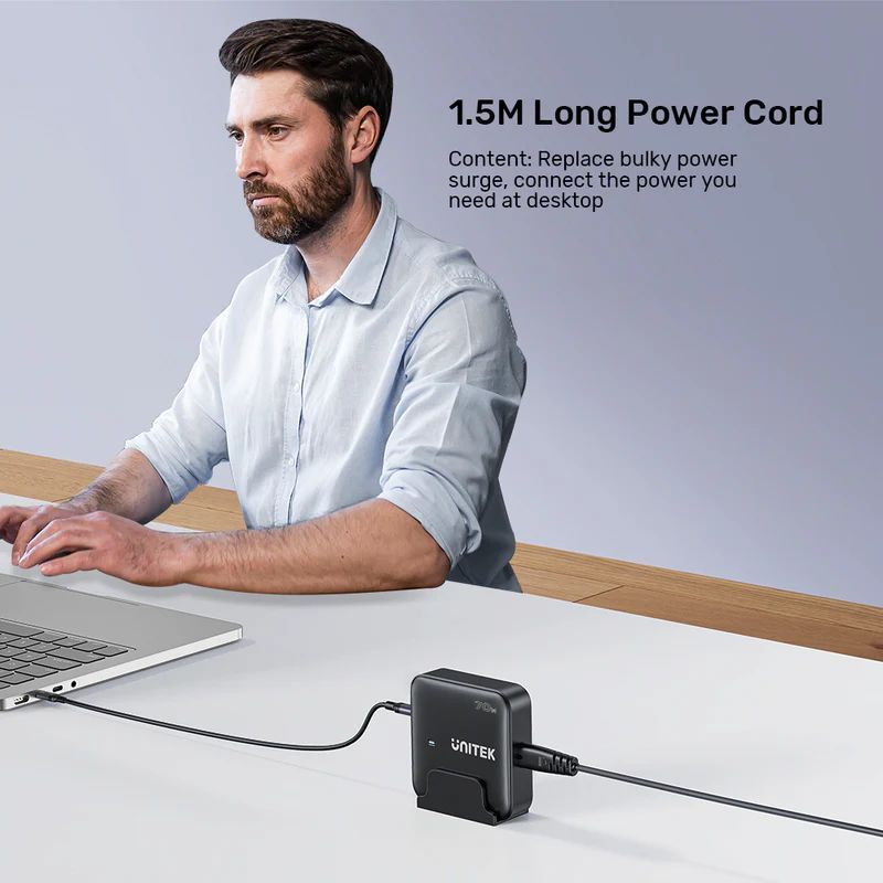 Unitek 70W Desktop GaN Charging Station Black Unitek 70W Desktop GaN Charging Station Black