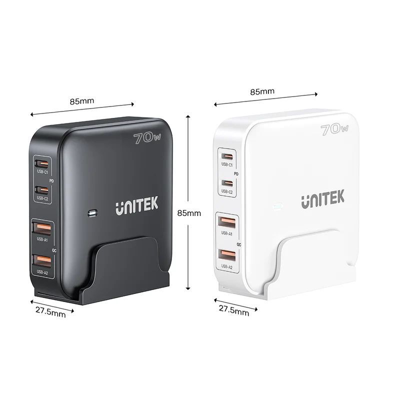 Unitek 70W Desktop GaN Charging Station Black Unitek 70W Desktop GaN Charging Station Black