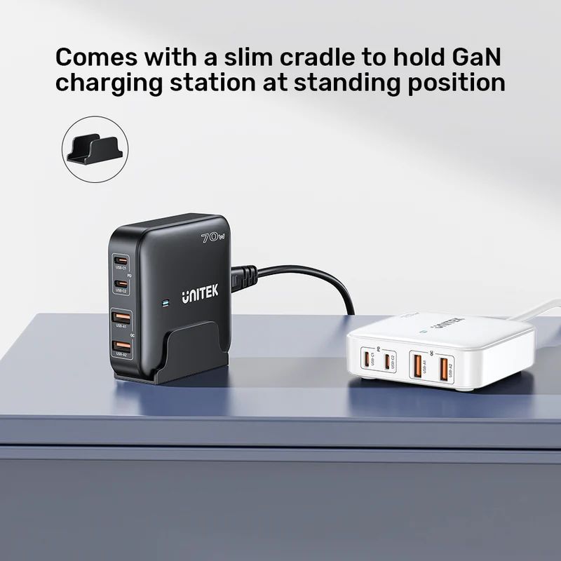 Unitek 70W Desktop GaN Charging Station White Unitek 70W Desktop GaN Charging Station White