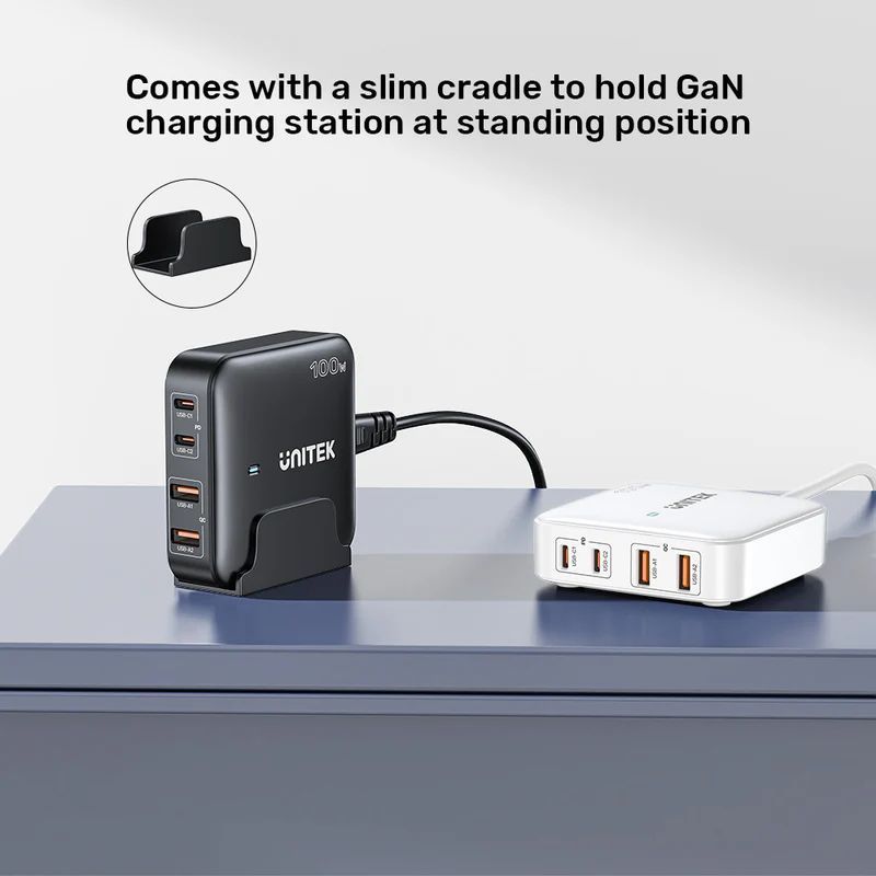 Unitek 100W Desktop GaN Charging Station White Unitek 100W Desktop GaN Charging Station White