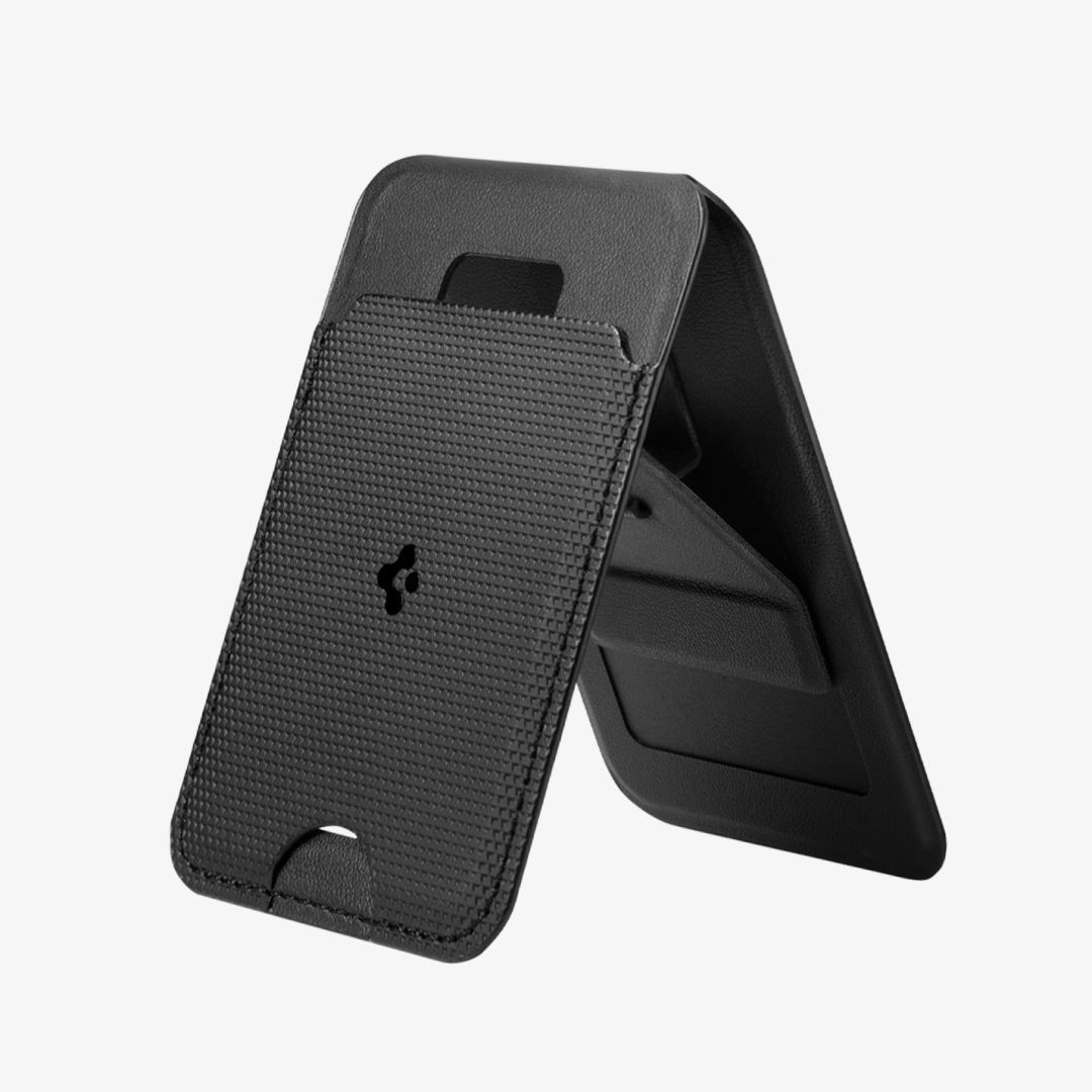 Spigen Slim Fold Stand MagSafe Wallet 1 Card Black Spigen Slim Fold Stand MagSafe Wallet 1 Card Black