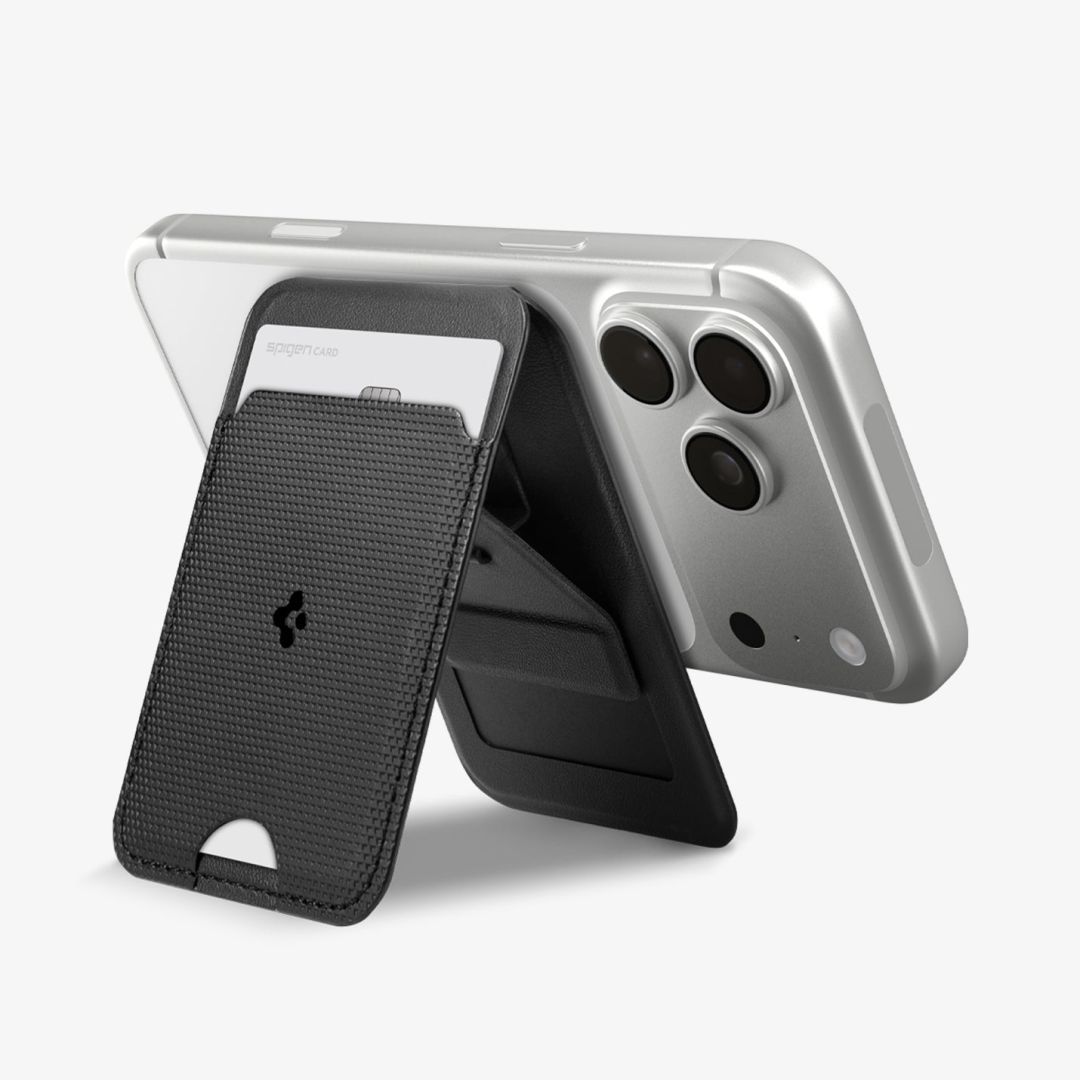 Spigen Slim Fold Stand MagSafe Wallet 1 Card Black Spigen Slim Fold Stand MagSafe Wallet 1 Card Black
