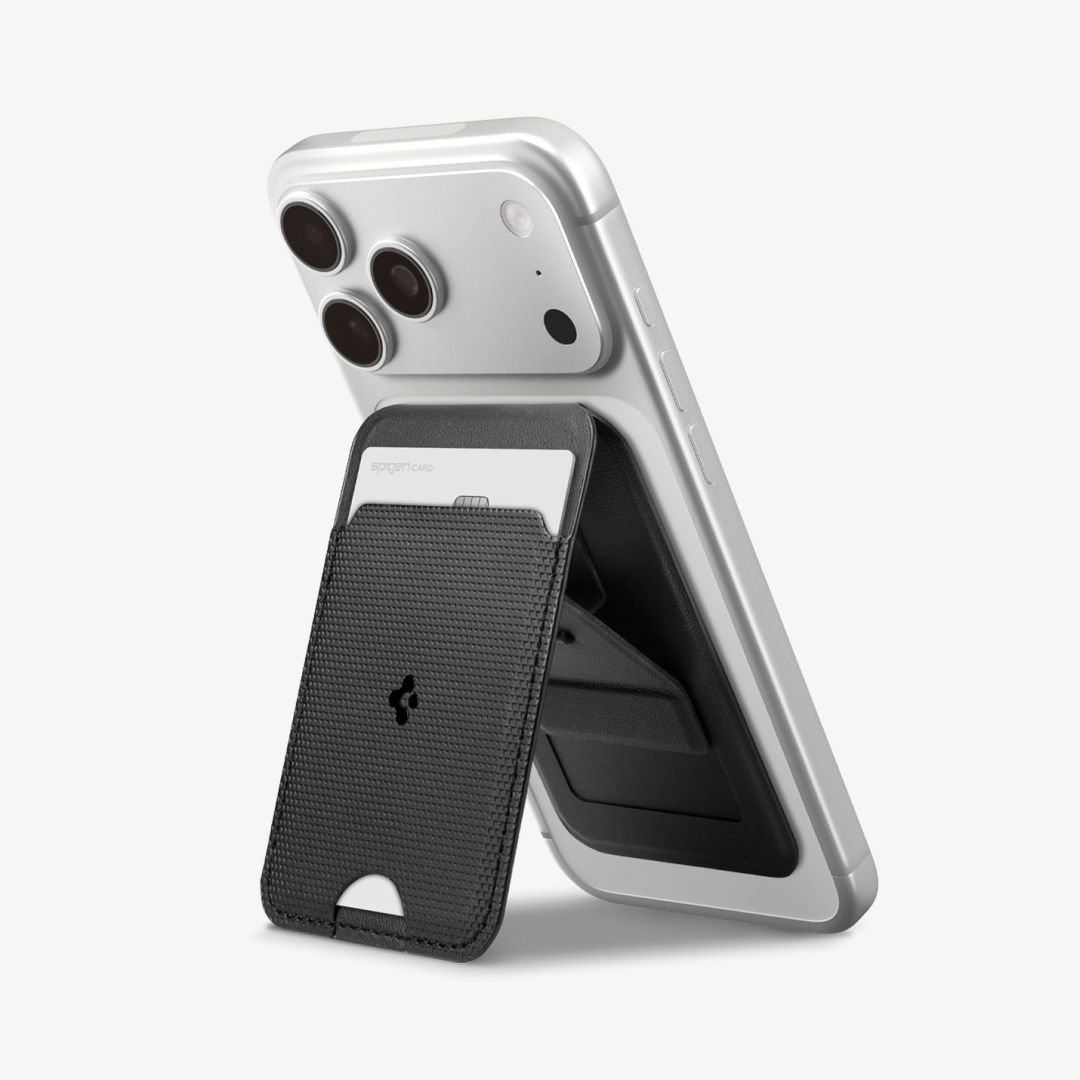 Spigen Slim Fold Stand MagSafe Wallet 1 Card Black Spigen Slim Fold Stand MagSafe Wallet 1 Card Black
