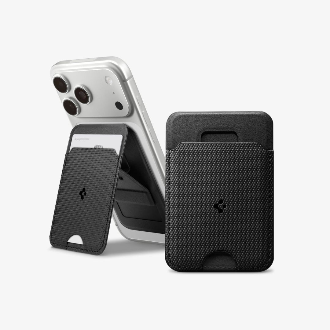 Spigen Slim Fold Stand MagSafe Wallet 1 Card Black Spigen Slim Fold Stand MagSafe Wallet 1 Card Black
