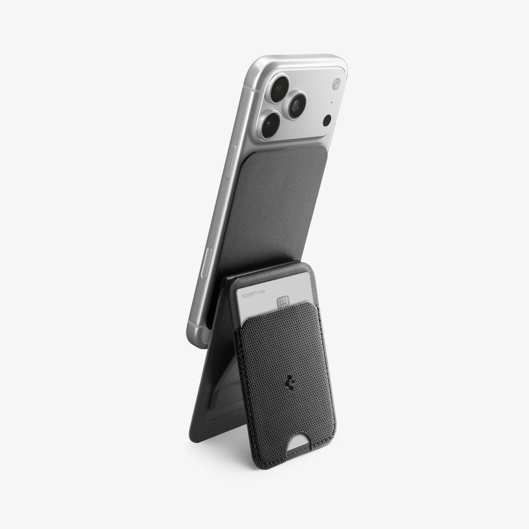 Spigen Slim Fold Tripod MagSafe Wallet 1 Card Black Spigen Slim Fold Tripod MagSafe Wallet 1 Card Black