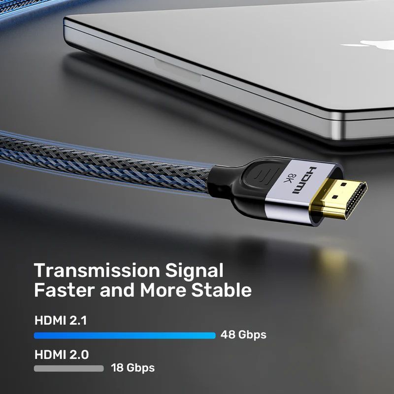 Unitek 8K Braided Nylon HDMI Cable 2m Grey Unitek 8K Braided Nylon HDMI Cable 2m Grey