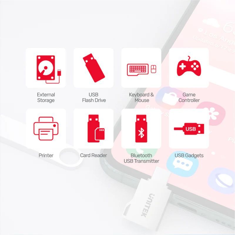 Unitek USB-C to USB-A OTG Adapter Silver Unitek USB-C to USB-A OTG Adapter Silver