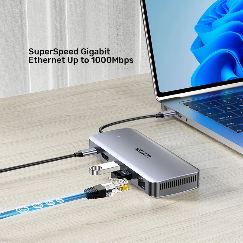 Unitek 6-in-1 USB-C Hub with M.2 SSD Enclosure Space Grey Unitek 6-in-1 USB-C Hub with M.2 SSD Enclosure Space Grey