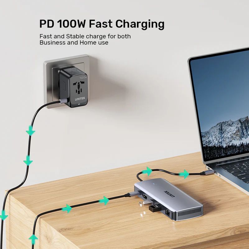 Unitek 6-in-1 USB-C Hub with M.2 SSD Enclosure Space Grey Unitek 6-in-1 USB-C Hub with M.2 SSD Enclosure Space Grey