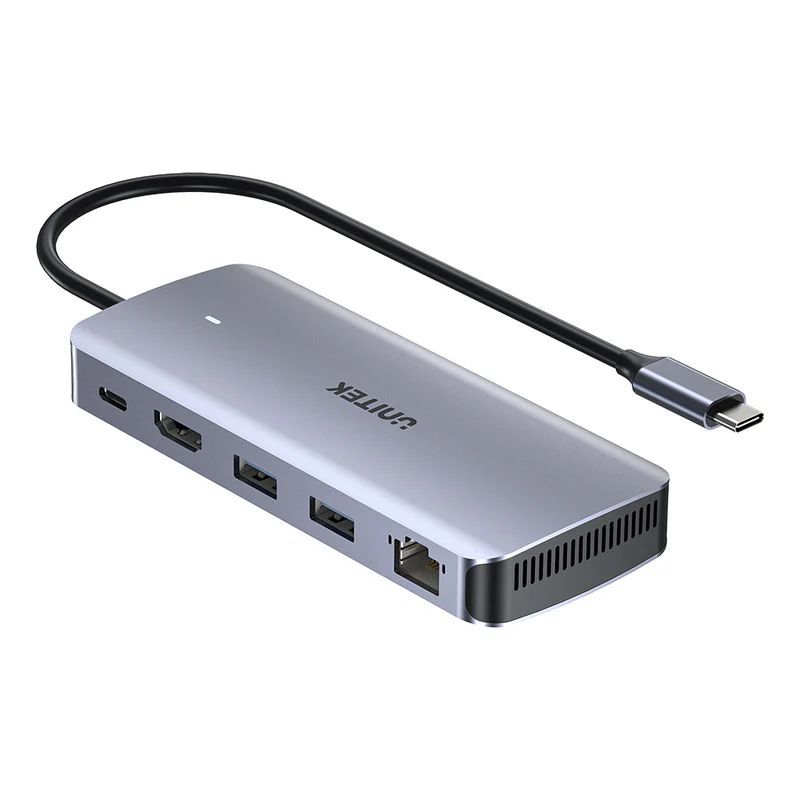 Unitek 6-in-1 USB-C Hub with M.2 SSD Enclosure Space Grey Unitek 6-in-1 USB-C Hub with M.2 SSD Enclosure Space Grey