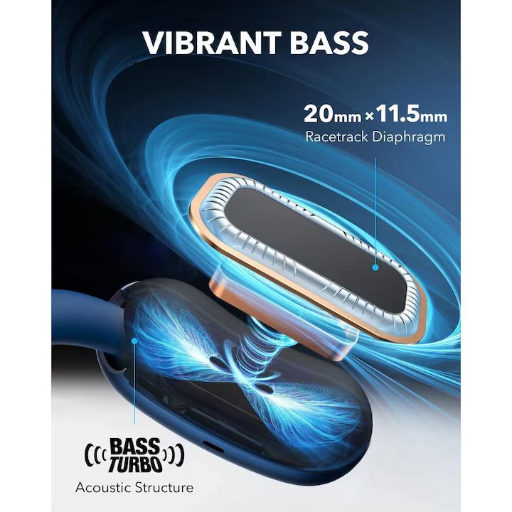 ANKER Soundcore AeroFit 2 Bluetooth Headset Blue ANKER Soundcore AeroFit 2 Bluetooth Headset Blue