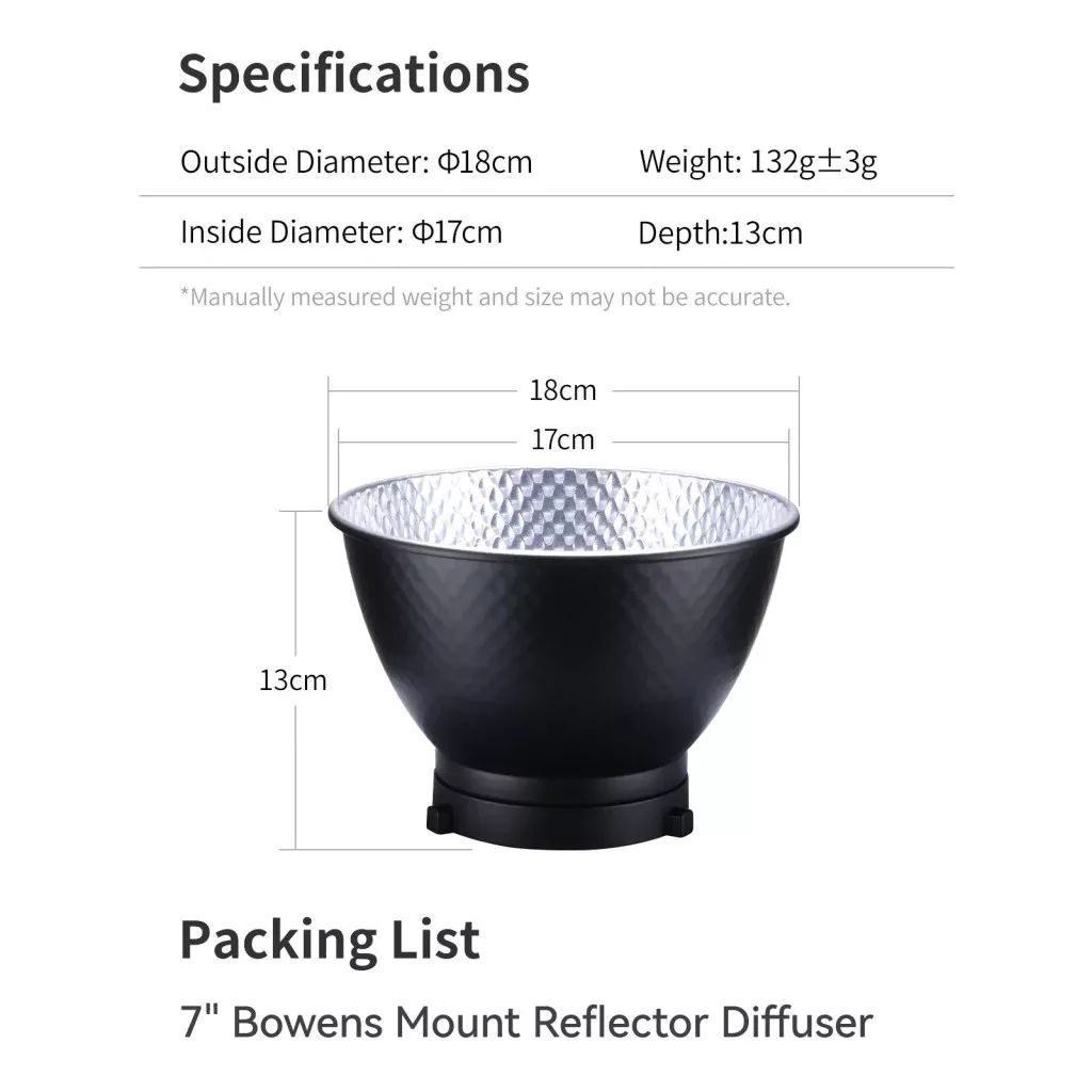 Ulanzi Bowens alap reflektor 18cm